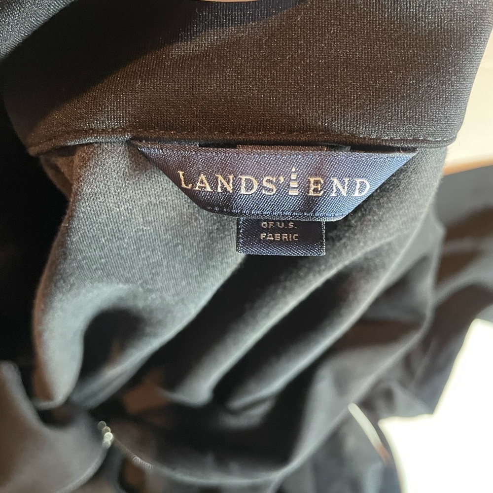Lands’ End Women’s Black Performance Zip Jacket Activewear Lightweight XL 18-20 - Picture 4 of 11